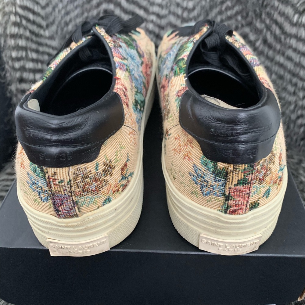 YSL SAINT LAURENT Court Classic Floral sneakers 41 - Picture 7 of 8